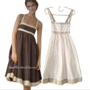 J. Crew Cream and Beige Mini Dress